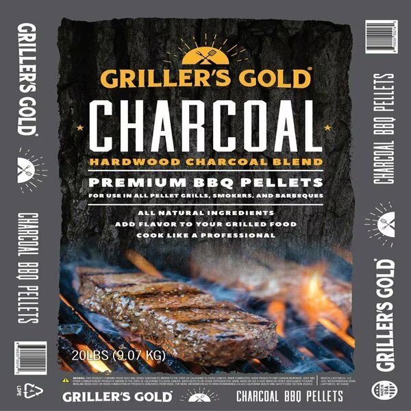 BBQ WD PELLET CHRCL 20LB, Grillers Gold, Mfr#: GGCC20